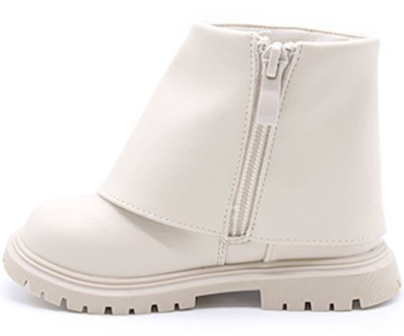 cream folded boots