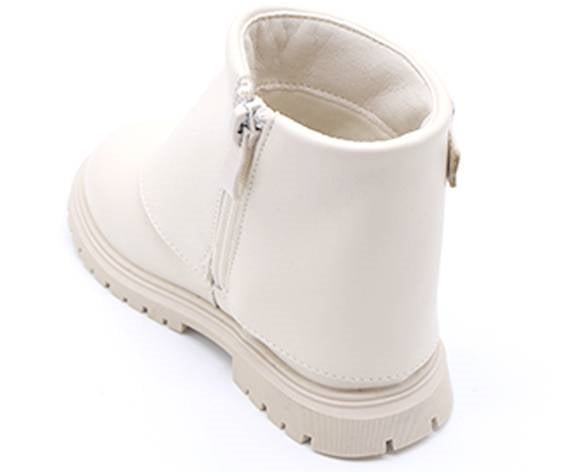 cream folded boots