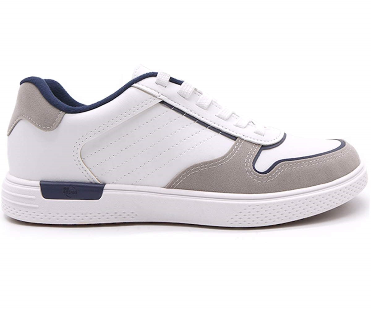 br sport white/navy court trainers