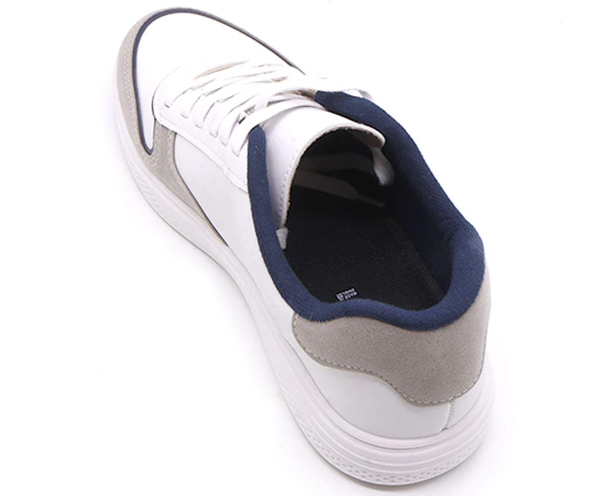 br sport white/navy court trainers