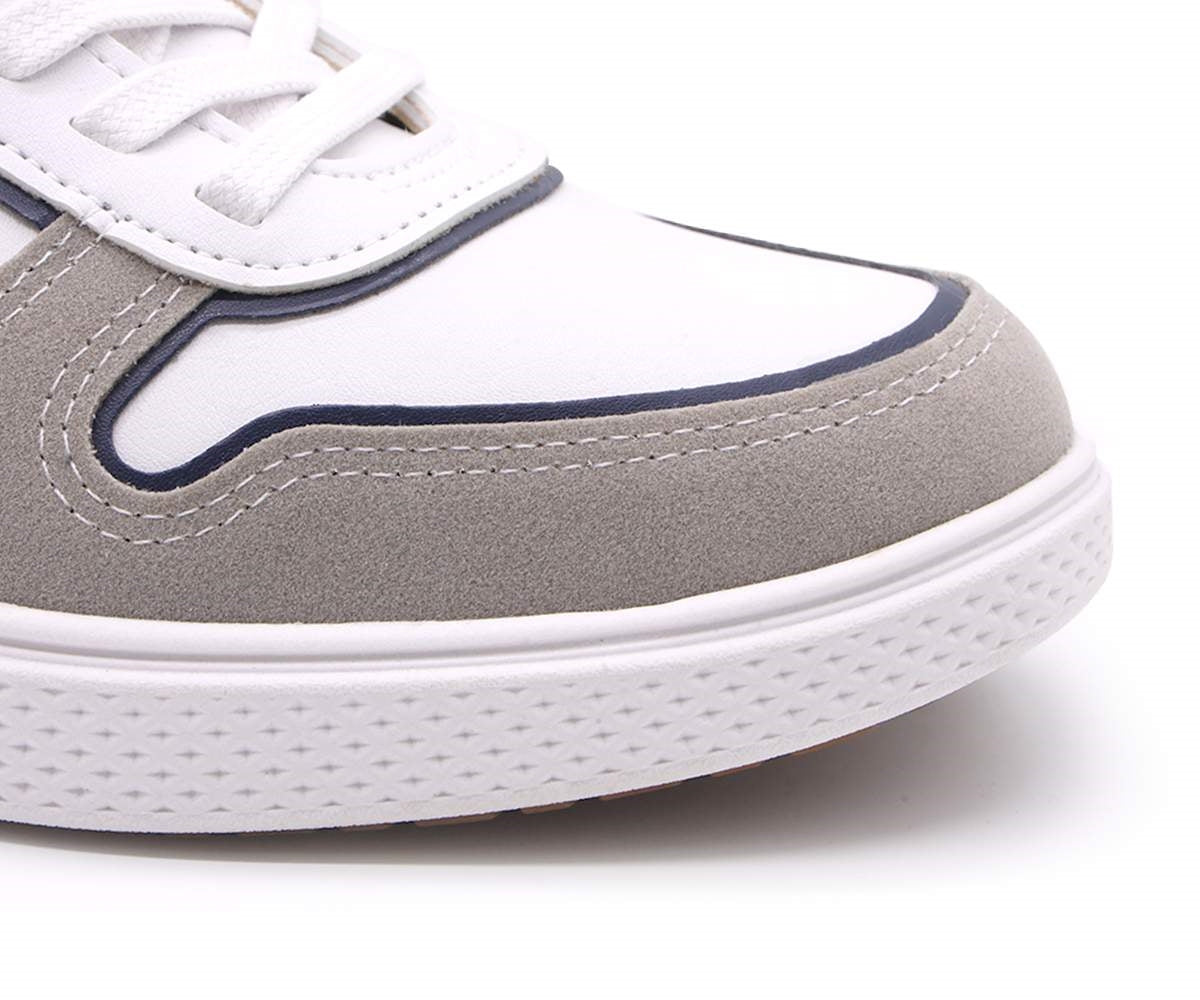 br sport white/navy court trainers