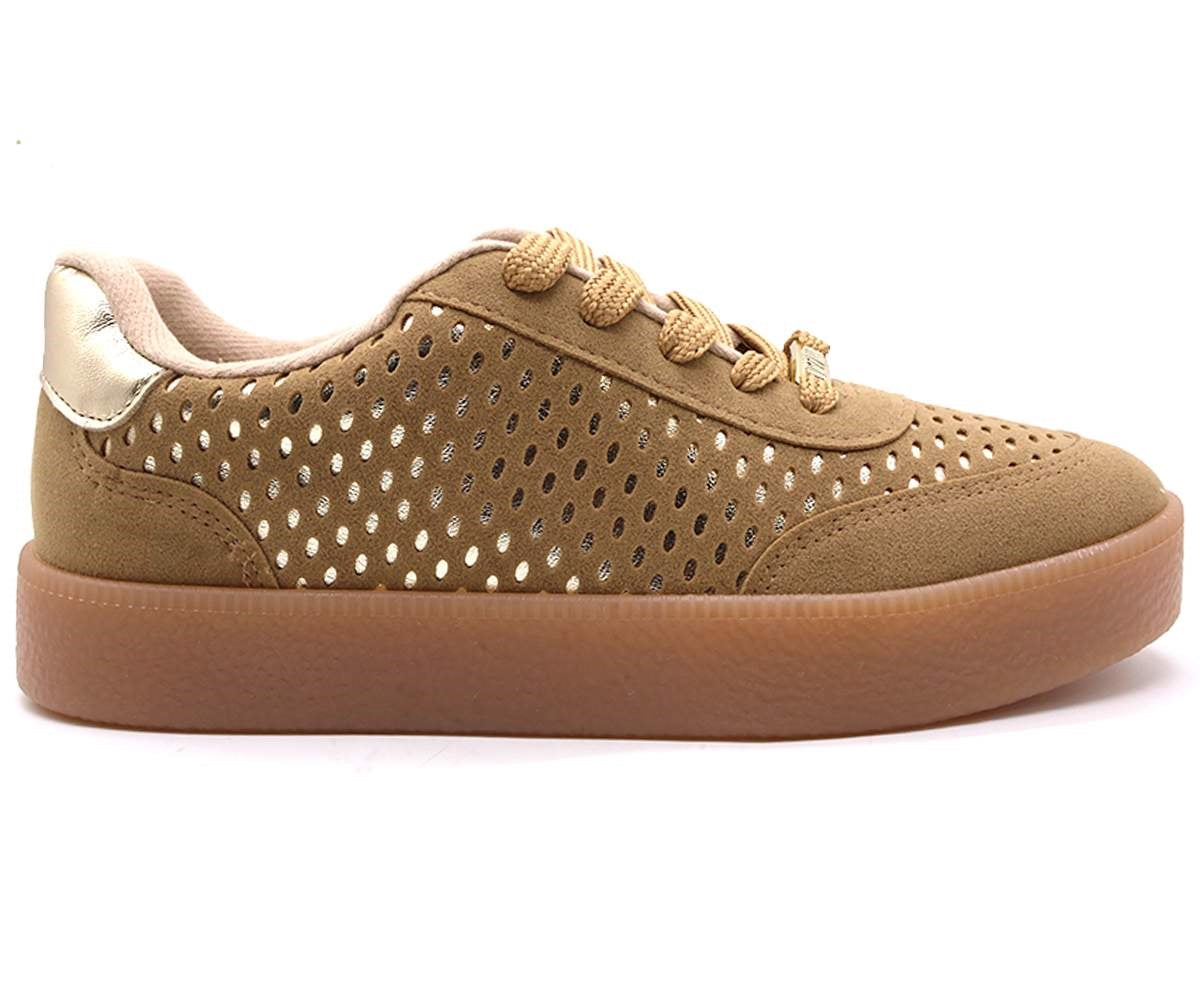 br camel suede gum trainers