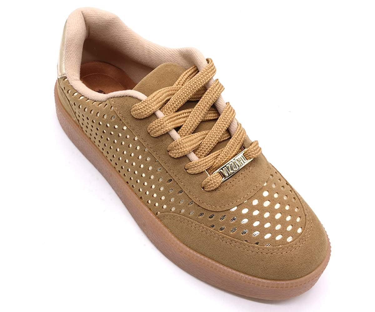 br camel suede gum trainers