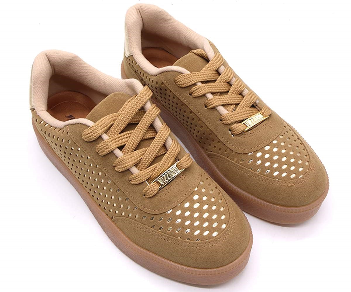 br camel suede gum trainers