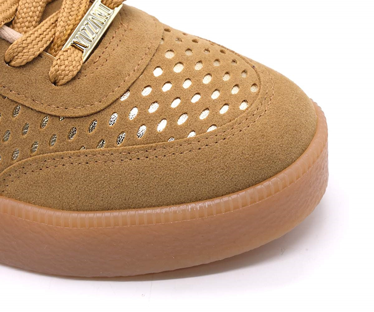 br camel suede gum trainers