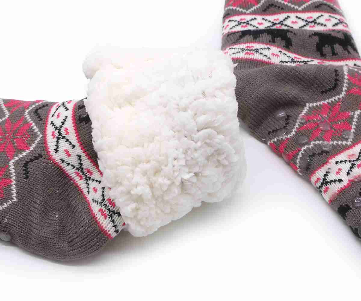 Cozy Grey Nordic Socks