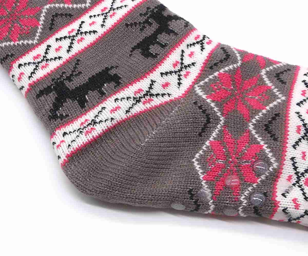 Cozy Grey Nordic Socks