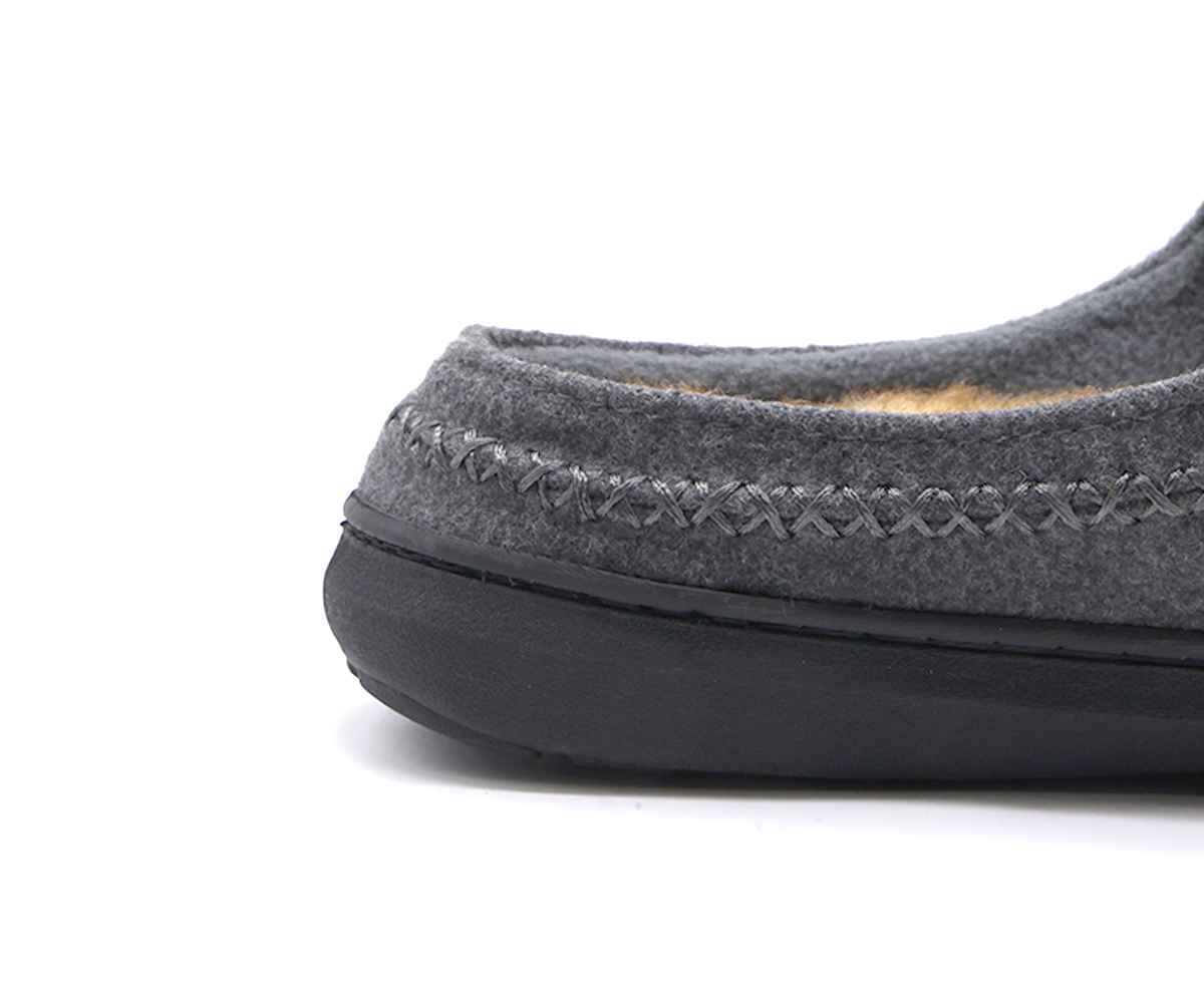 Grey Fleece Slipper