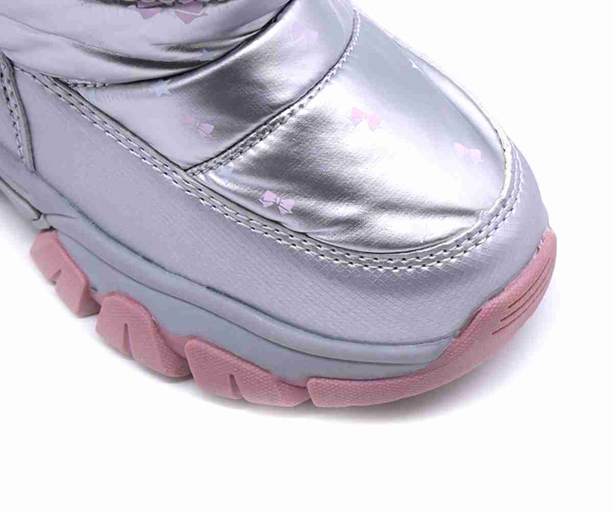 Silver Labubu Snow Boots