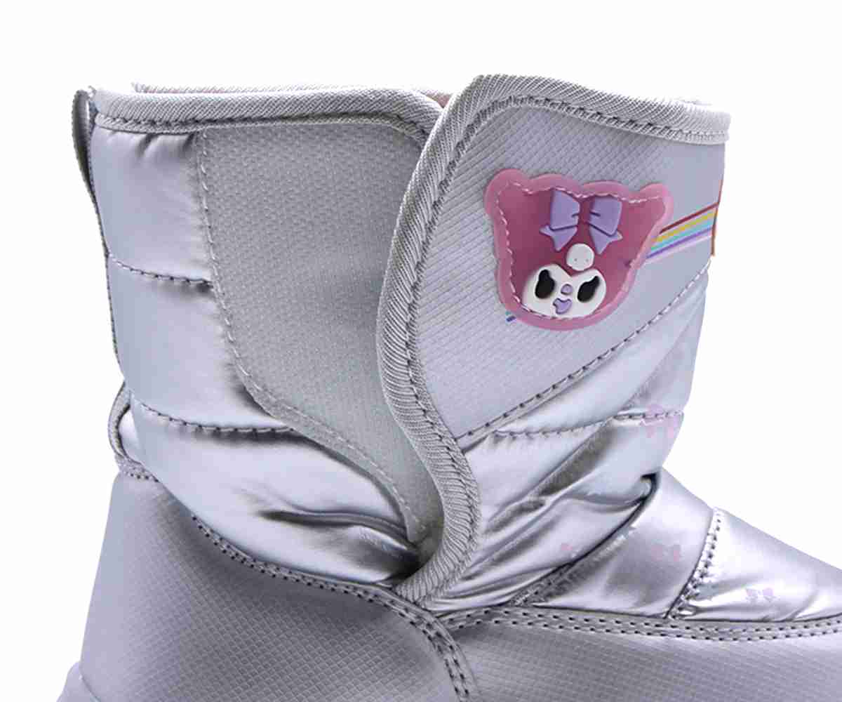 Silver Labubu Snow Boots