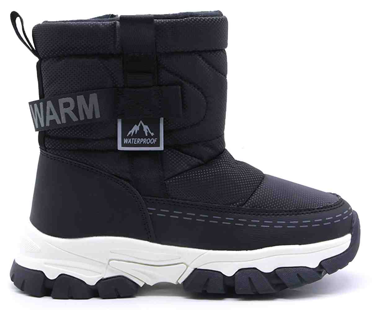 Black Warm Snow Boots