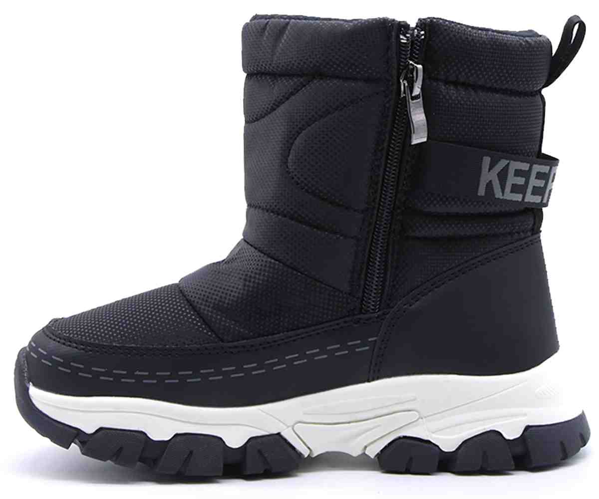 Black Warm Snow Boots