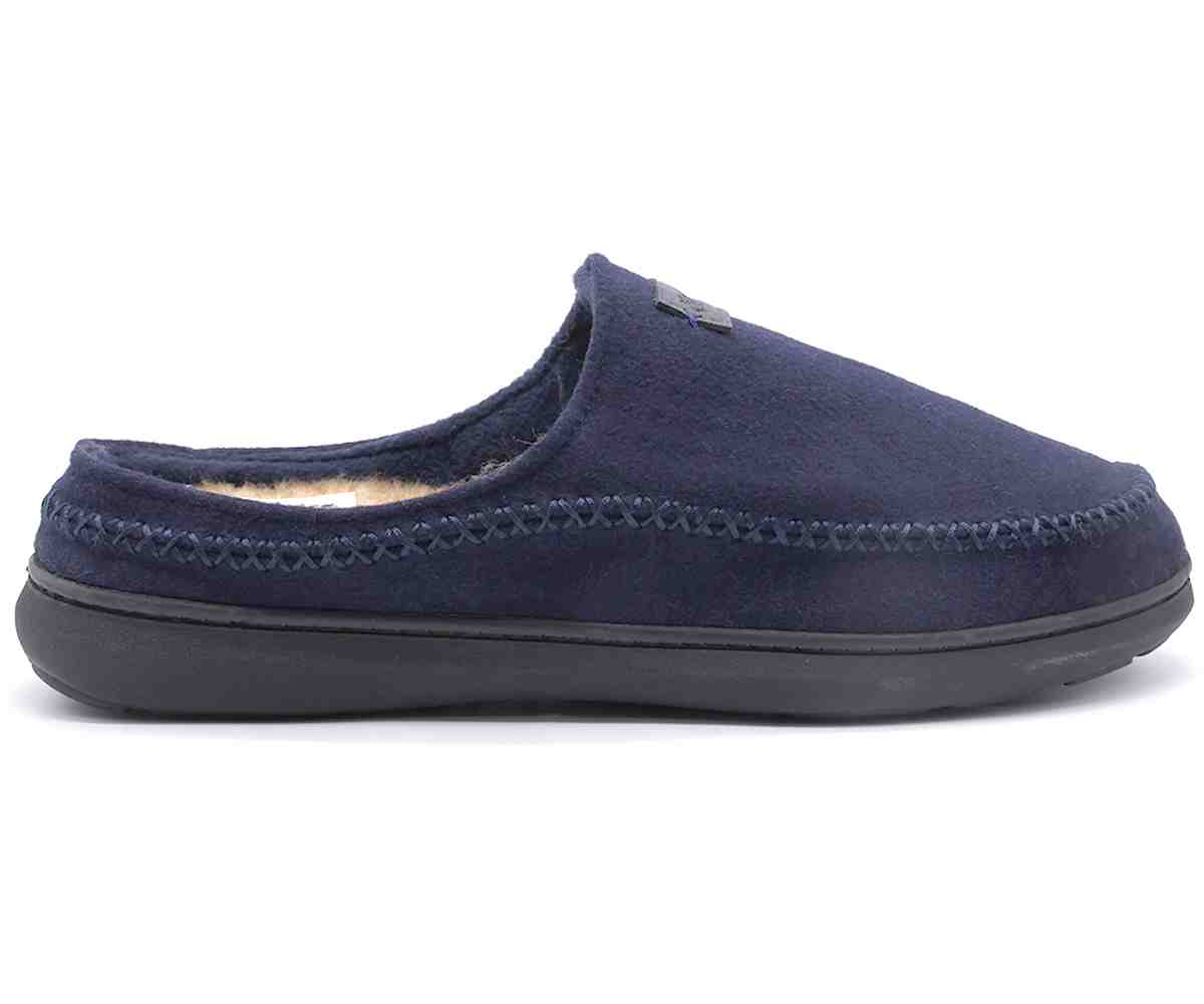 Navy Fleece Slipper