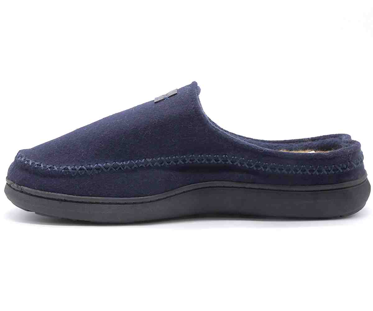Navy Fleece Slipper