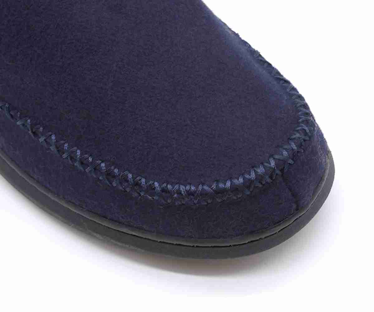 Navy Fleece Slipper