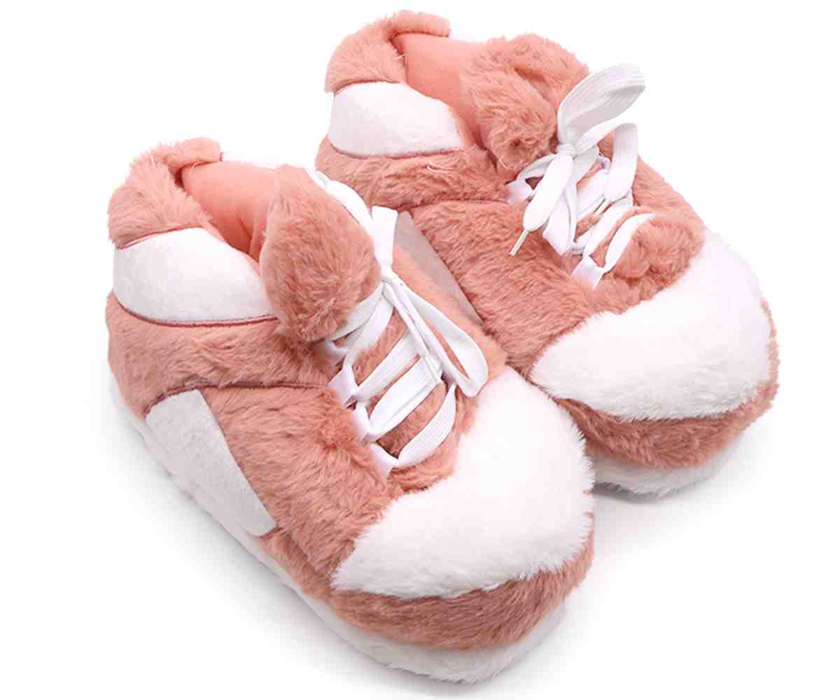Big Pink/White Sneaker Slippers