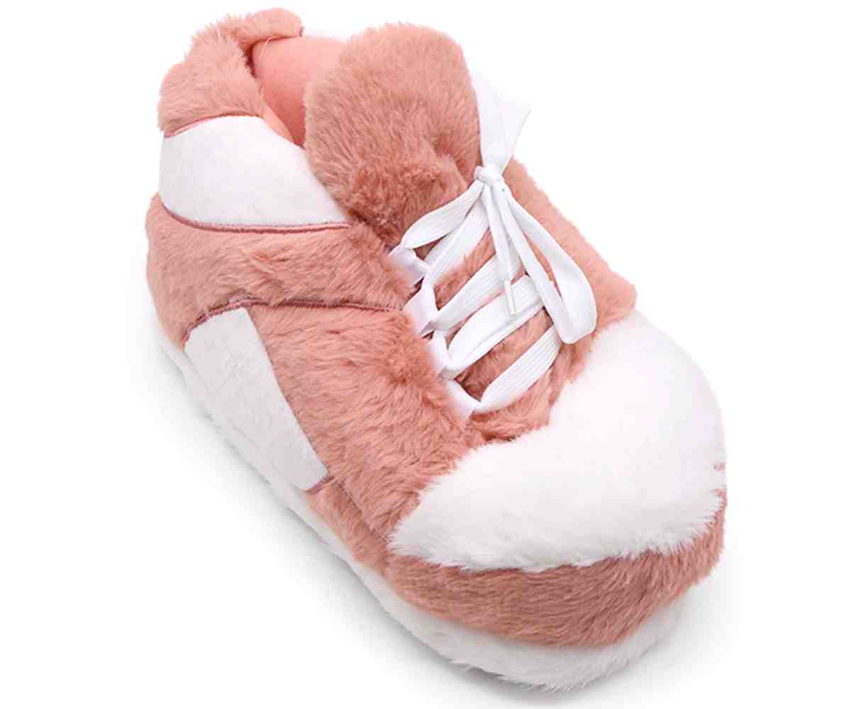 Big Pink/White Sneaker Slippers