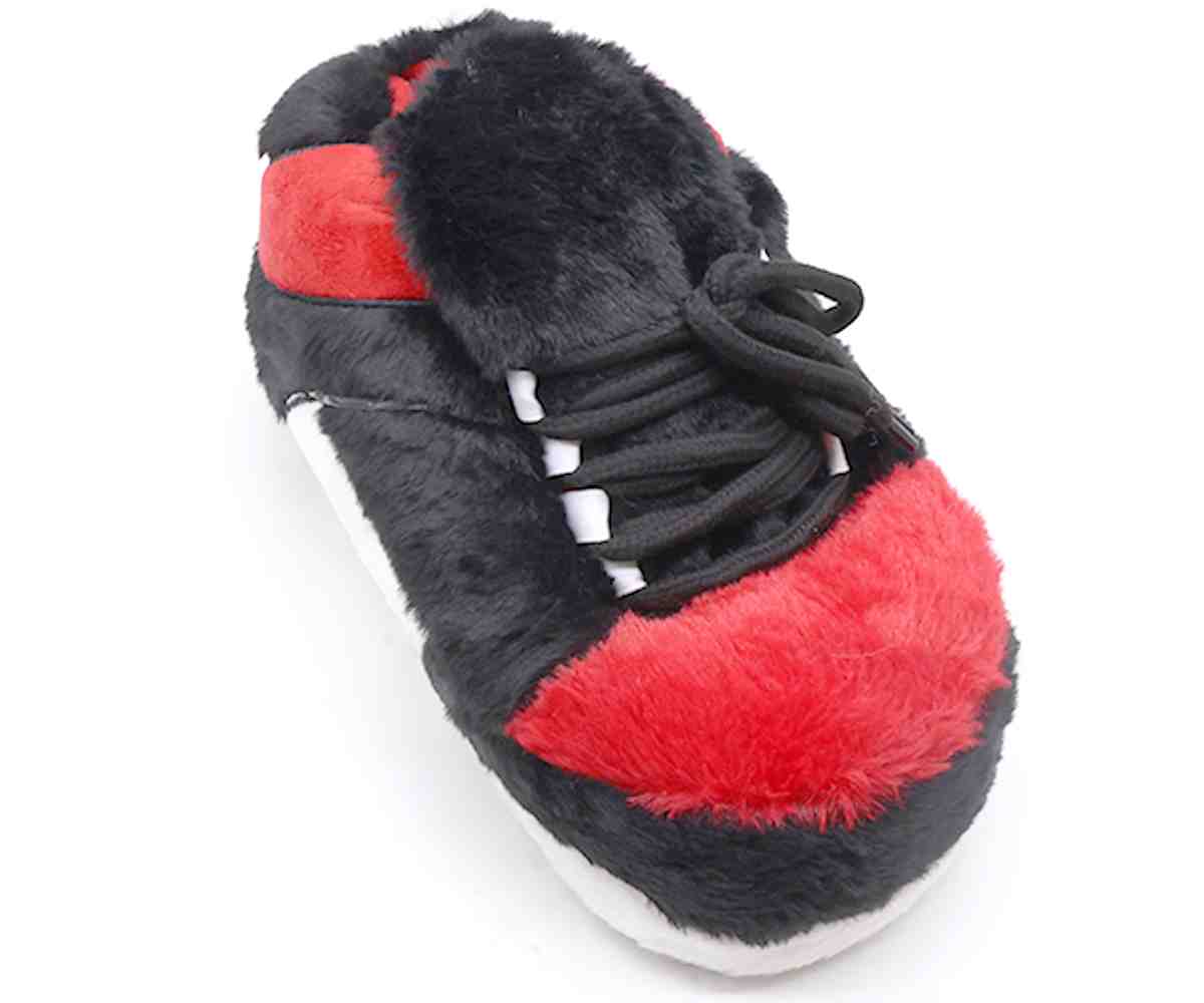 Big Black/Red Sneaker Slippers