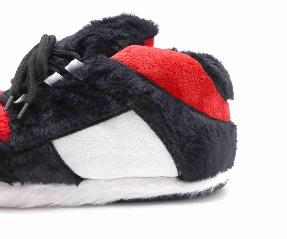 Big Black/Red Sneaker Slippers