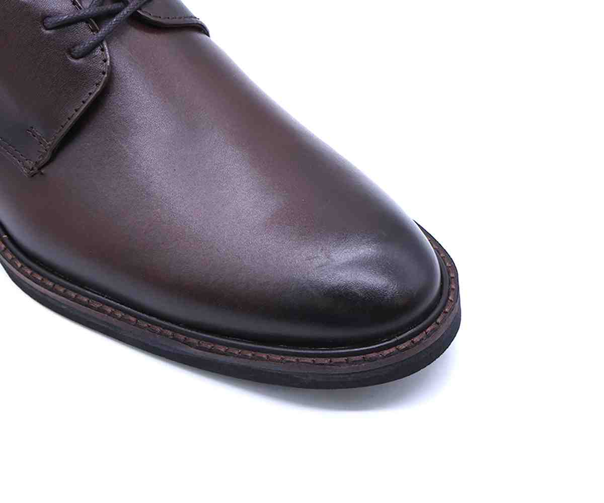 B Premium Brown Derby Lace-Ups