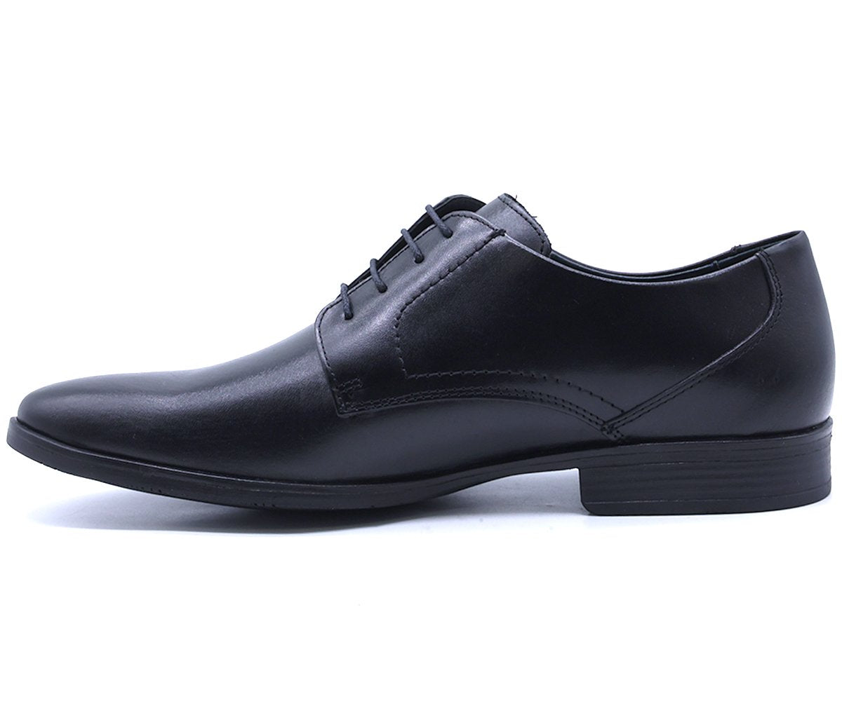 B Premium Black Derby Lace-Ups