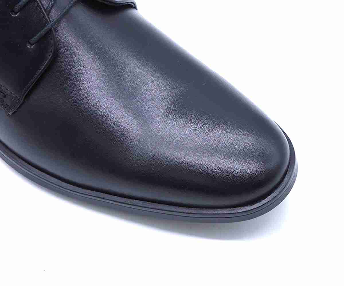 B Premium Black Derby Lace-Ups