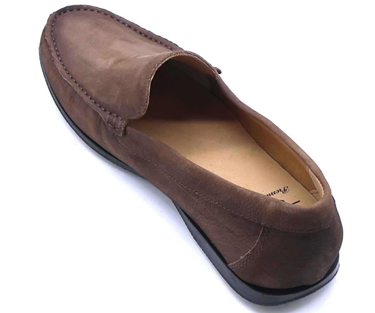 B Premium Brown Nubuck Moccasin