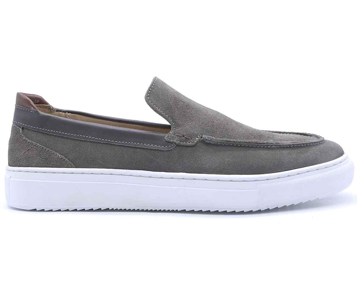 B Premium Stone Grey Slip-Ons