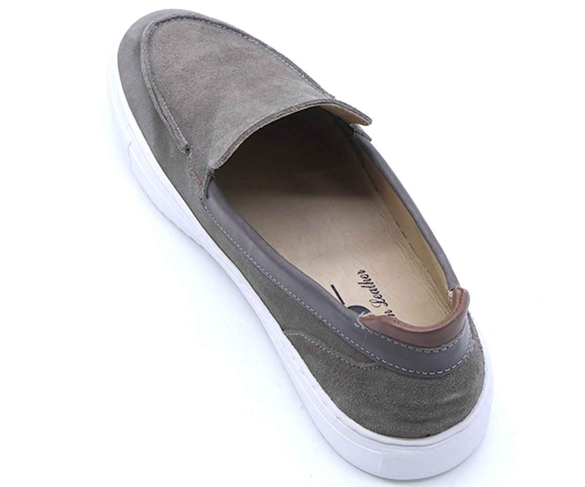 B Premium Stone Grey Slip-Ons