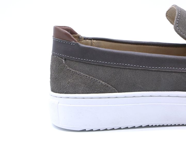 B Premium Stone Grey Slip-Ons