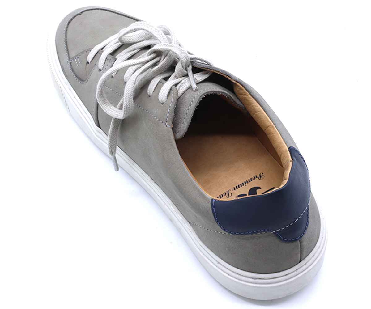 B Premium Grey Lace-Ups
