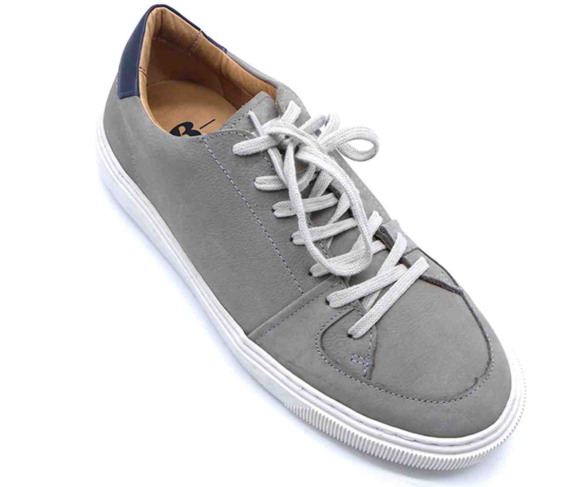 B Premium Grey Lace-Ups