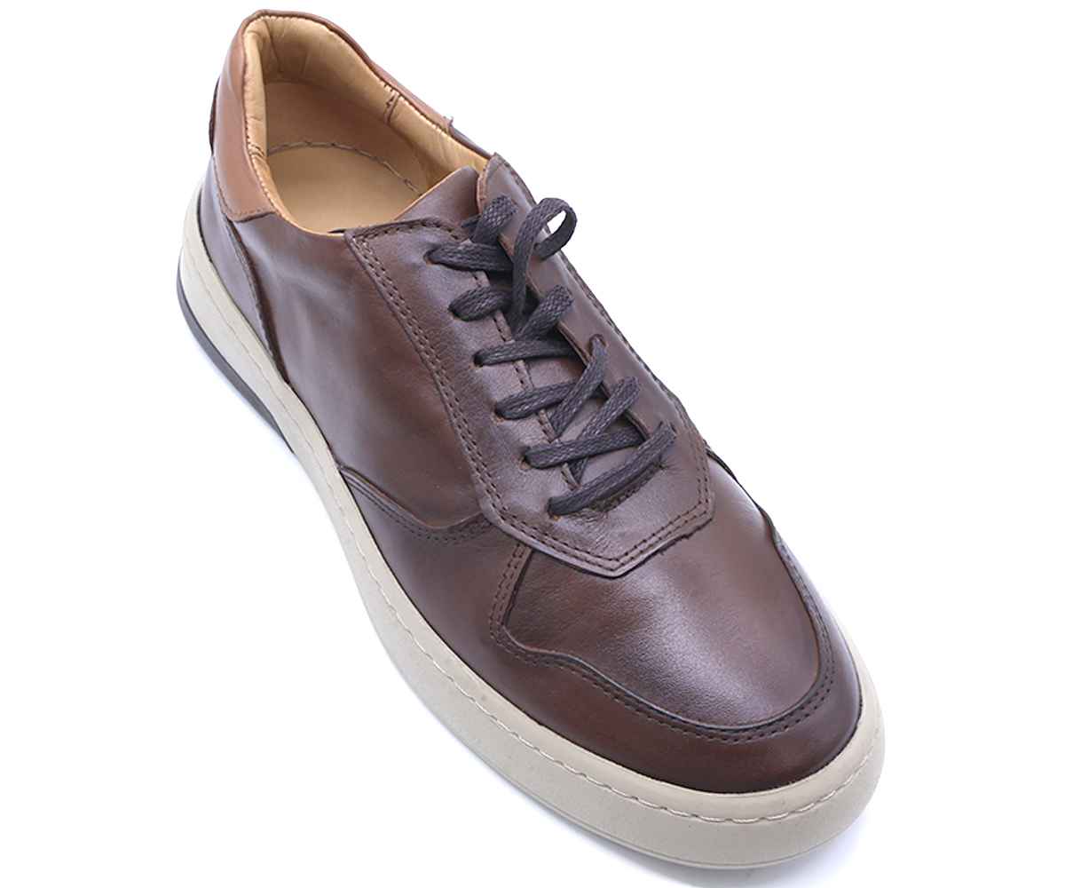 B Premium Brown Contrast Lace-Ups