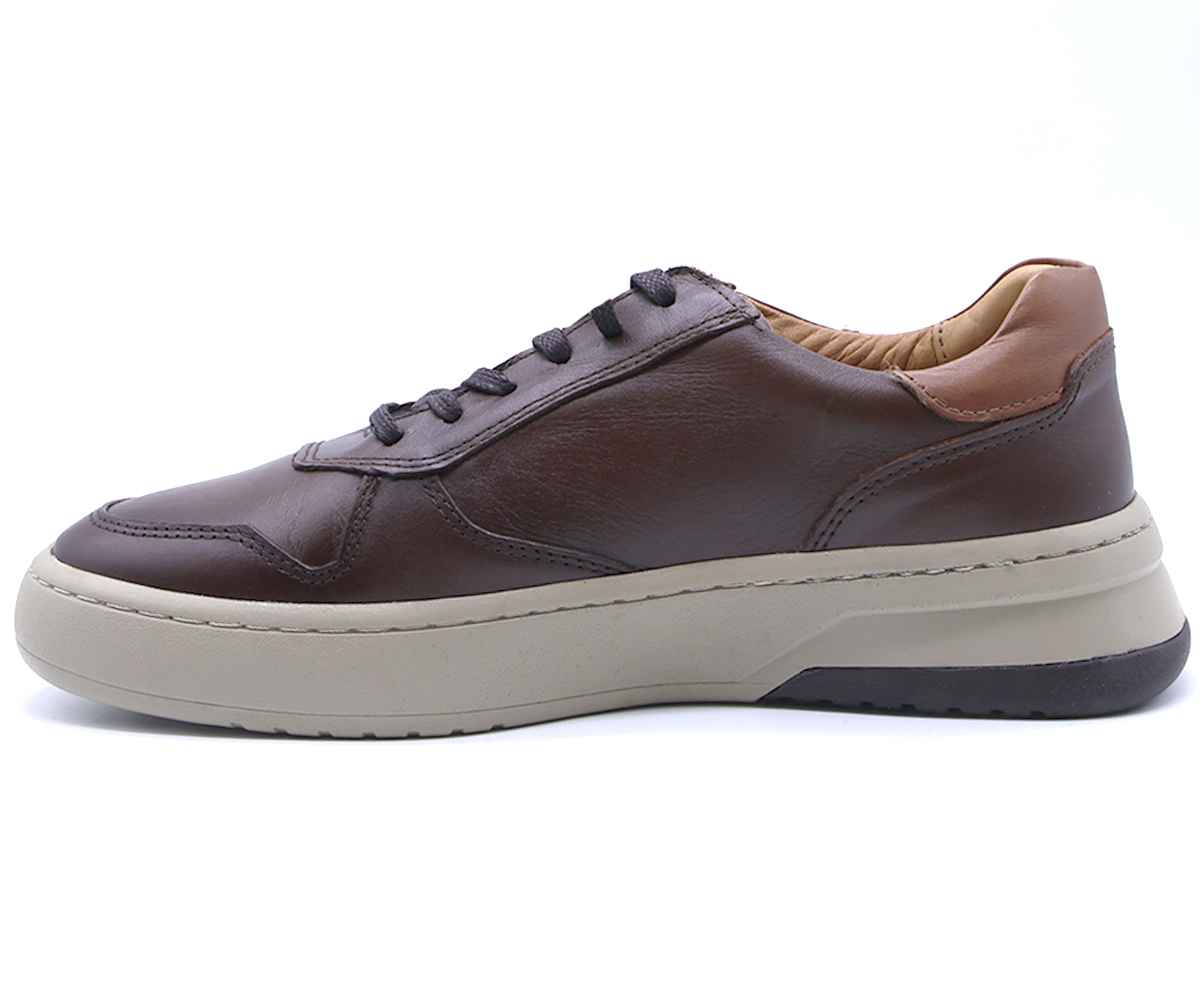 B Premium Brown Contrast Lace-Ups