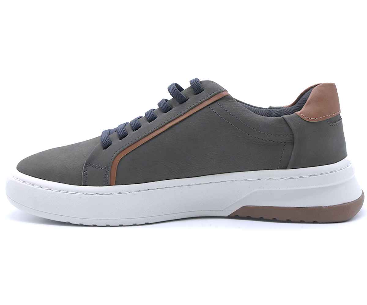 B Premium D. Grey Contrast Lace-Ups