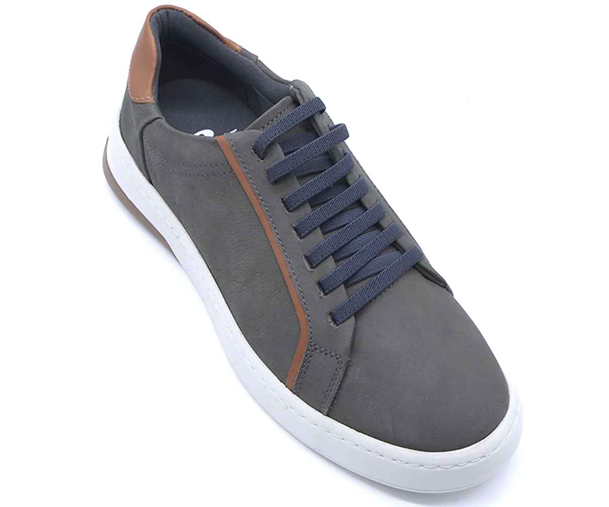 B Premium D. Grey Contrast Lace-Ups