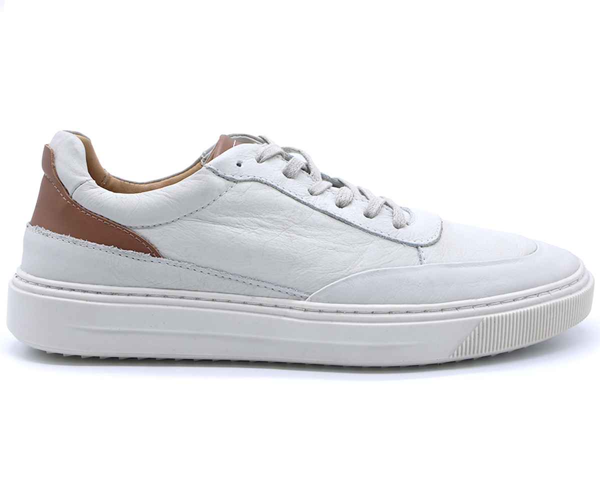 B Premium Off-White Lace-Ups