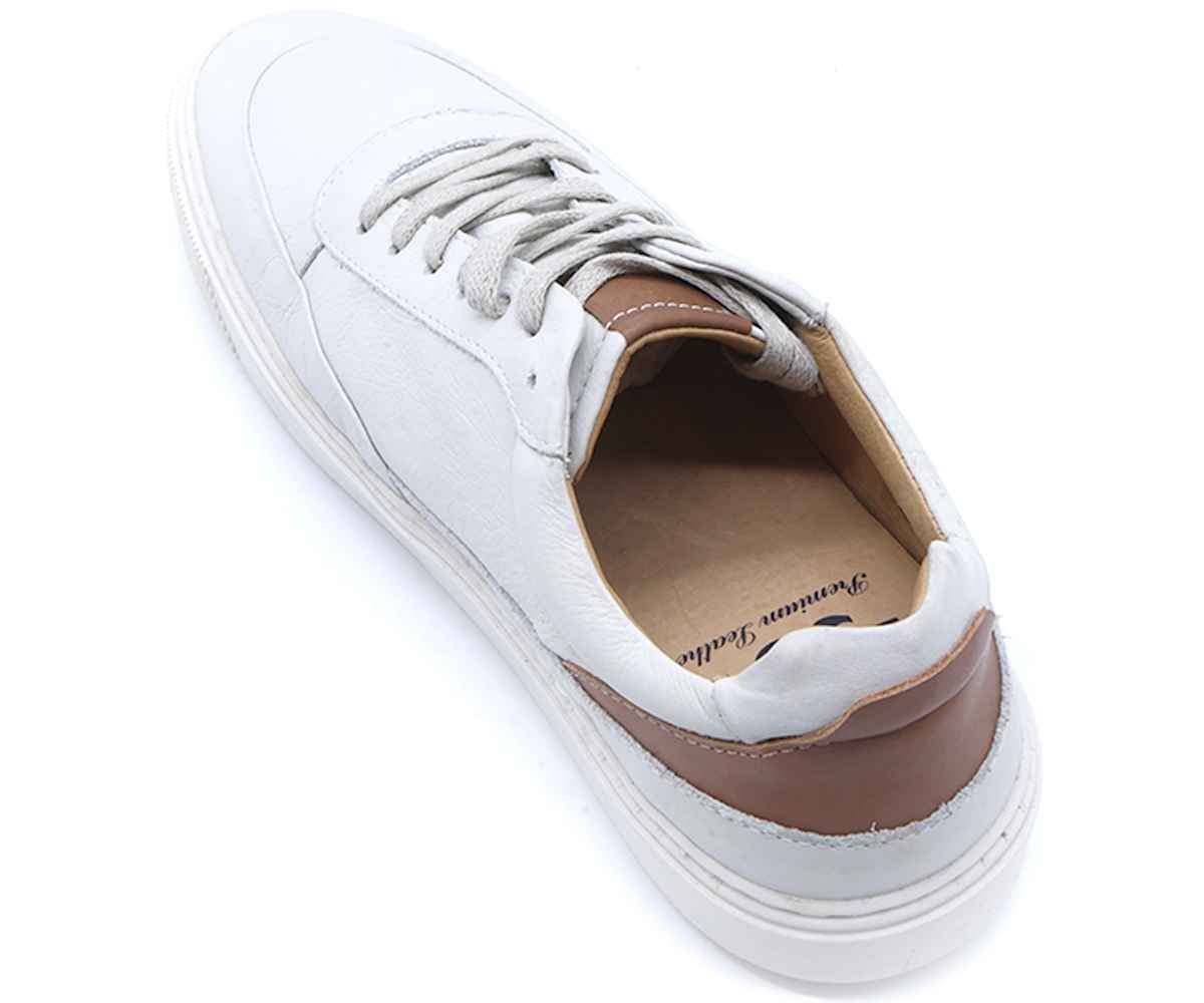 B Premium Off-White Lace-Ups