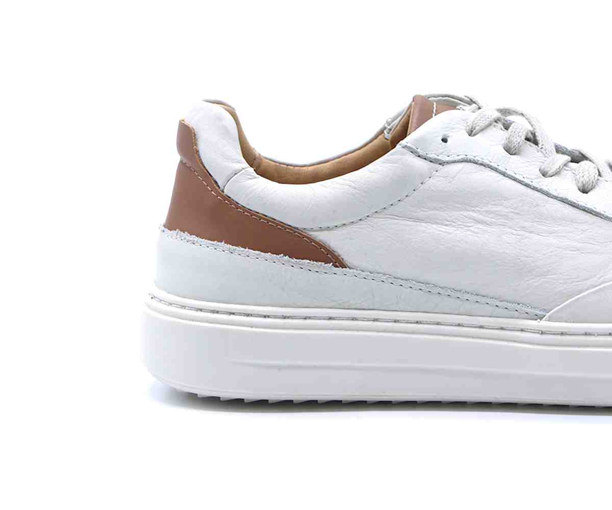 B Premium Off-White Lace-Ups