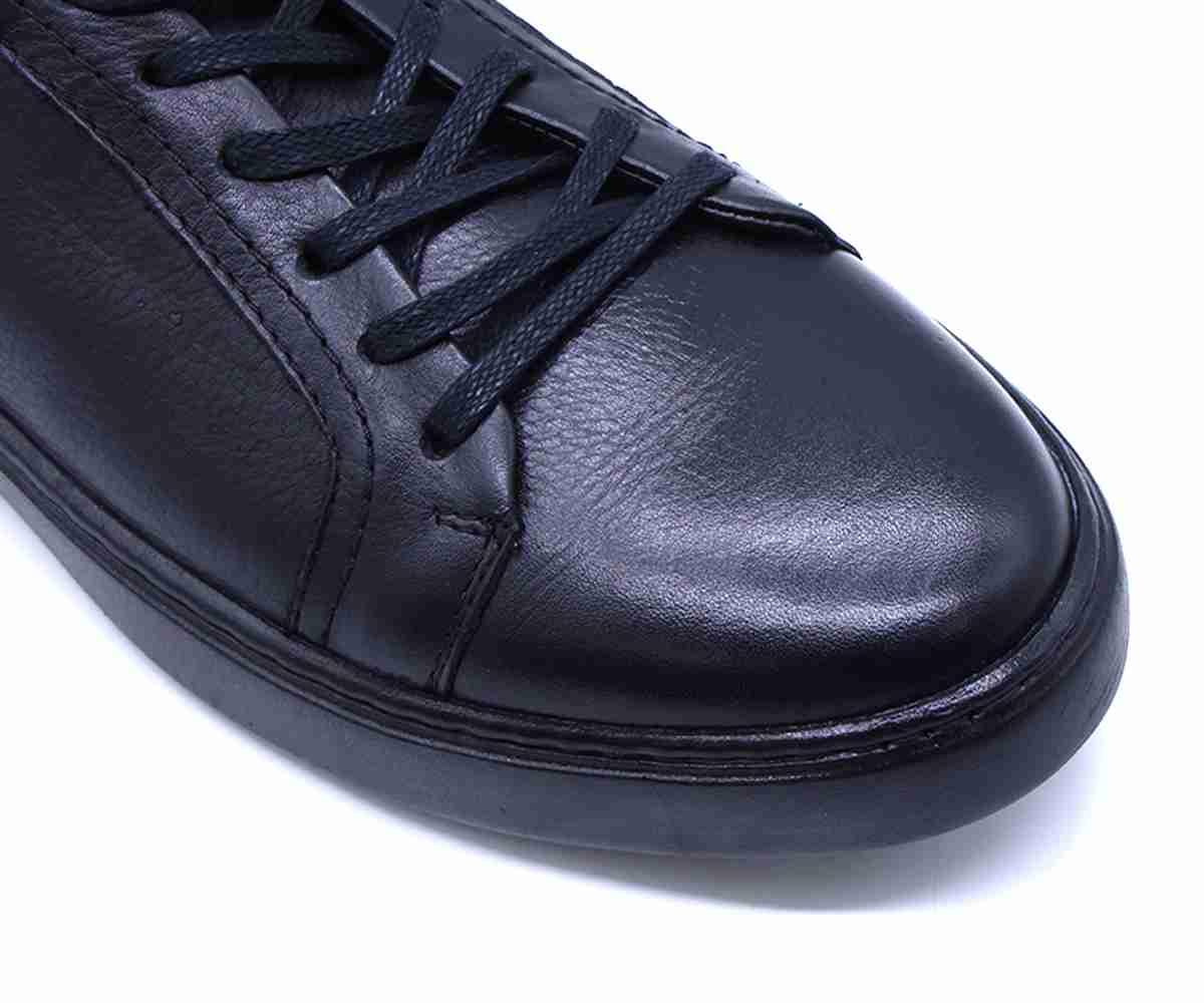 B Premium Mono Black Lace-Ups