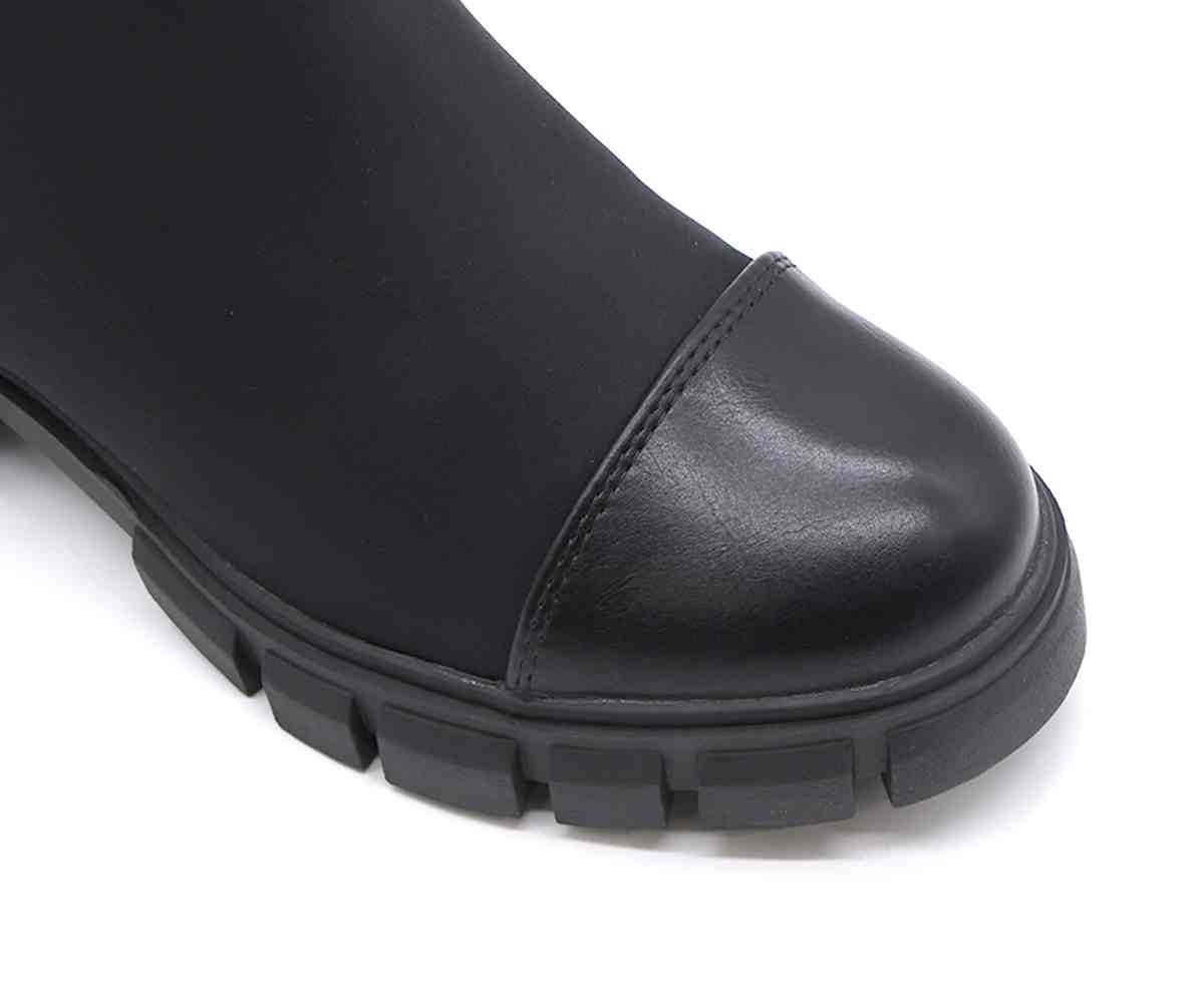 Black Lycra Lug Boot