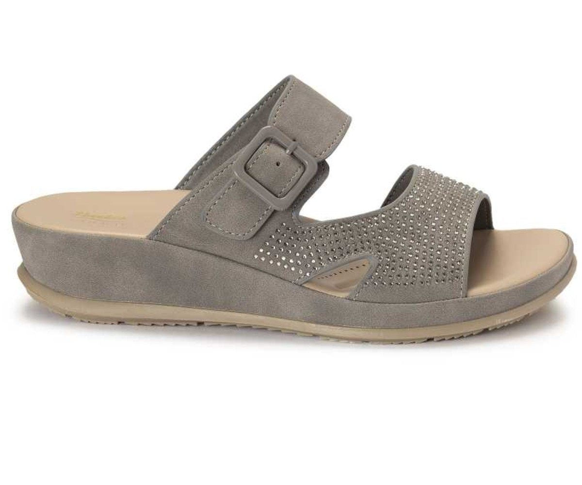 Comfit Grey Rhinestone Slide