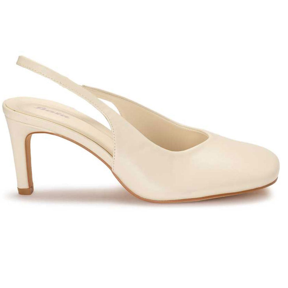 Ivory Squared Slingbacks