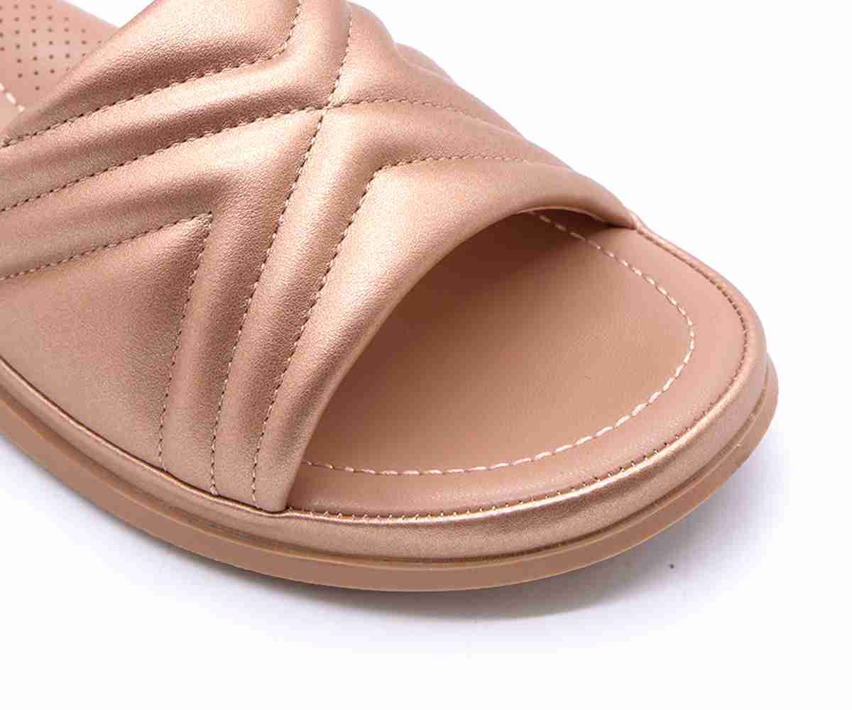 Comfit Bronze Quilted Slide