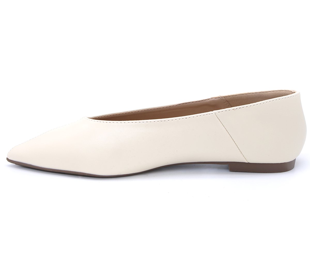 Off-White Sleek Point Flats