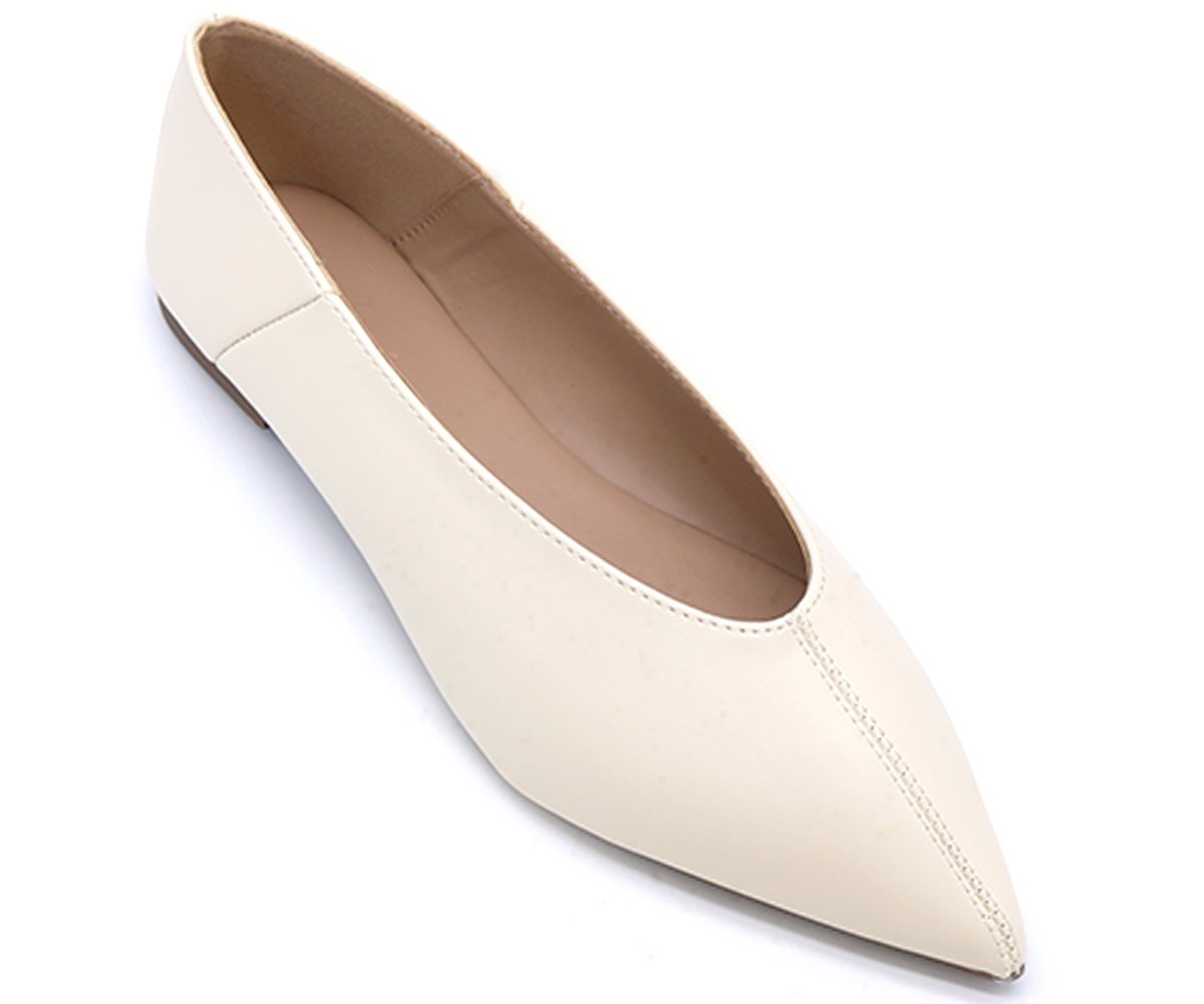 Off-White Sleek Point Flats