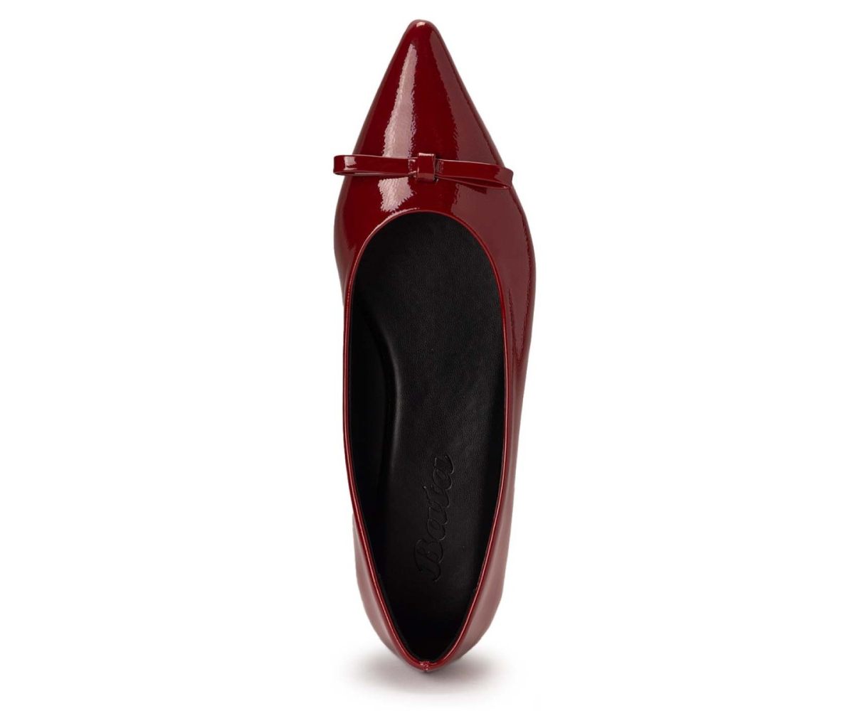 Red Pointy Bow Ballerina