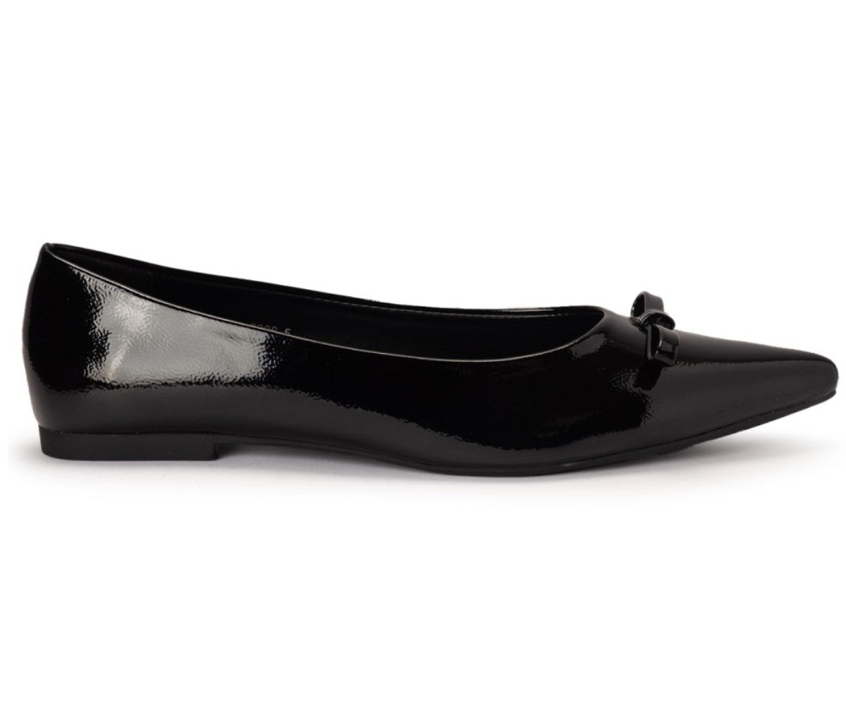 Black Pointy Bow Ballerina