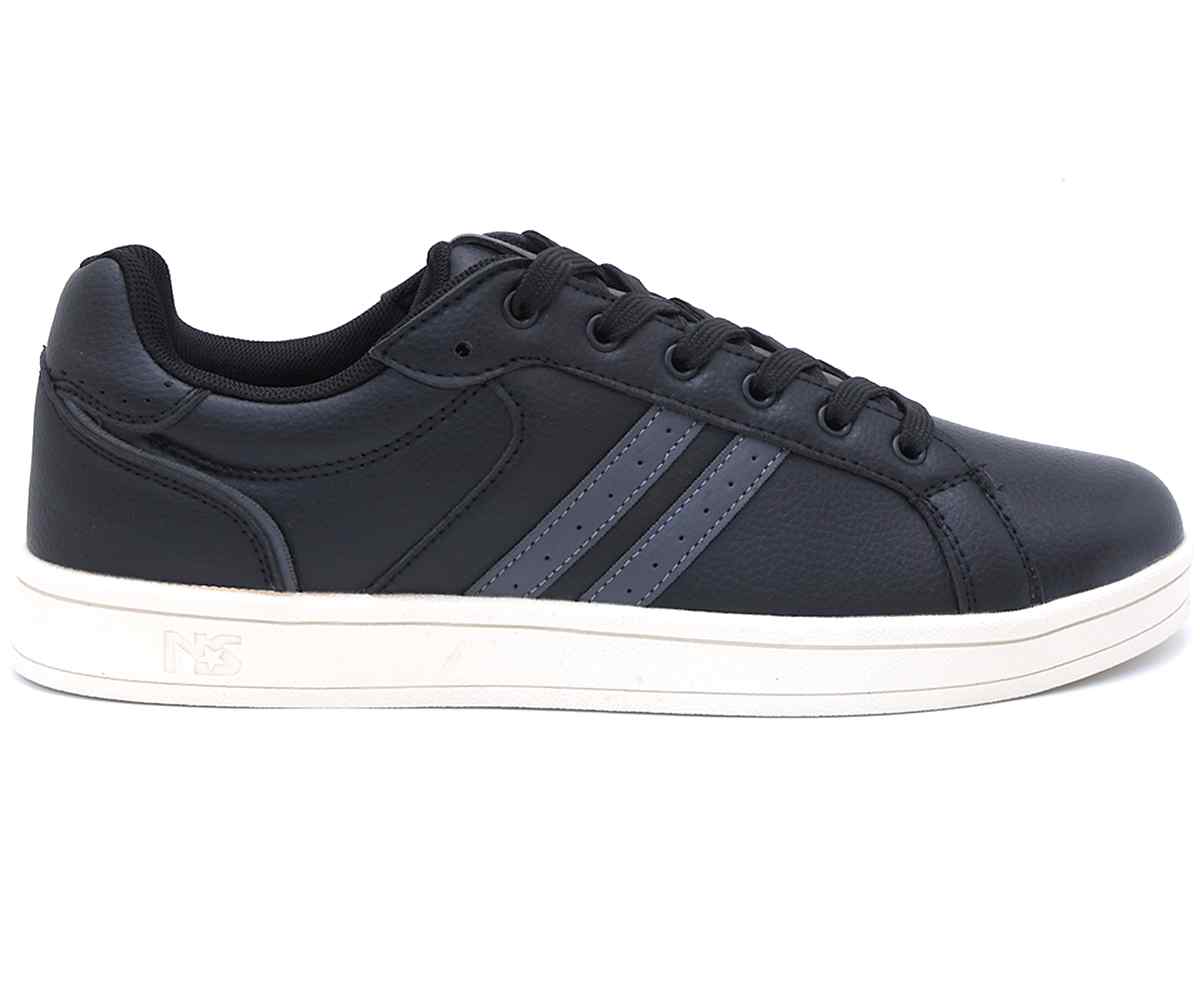 Black Urban Stripe Sneakers