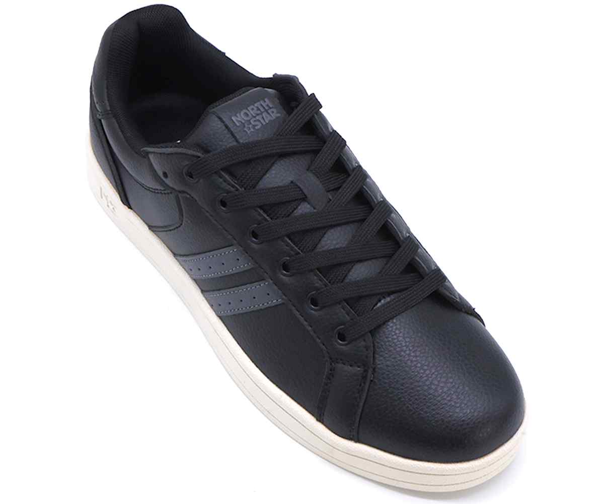 Black Urban Stripe Sneakers